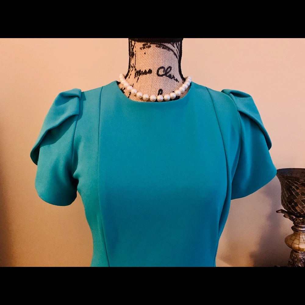 NWT Calvin Klein Jade Green Midi Dress